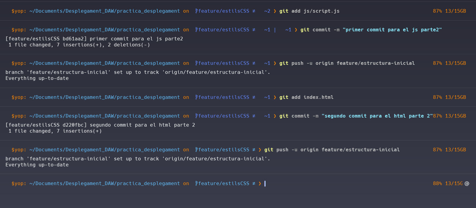 Cambios en CSS