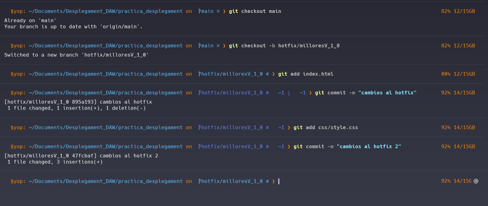Cambios en CSS del hotfix